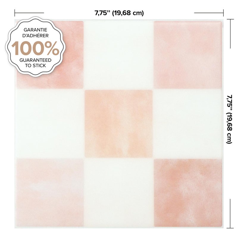 Smart Tiles بلاط ذكي قابل للتقشير واللصق باكسبلاش - 5 ورقات مقاس 7,75 بوصة × 7,75 بوصة - بلاط باكسبلاش لاصق ثلاثي الأبعاد للمطبخ والحمام وبلاط الحائط ومربعات - Image 3